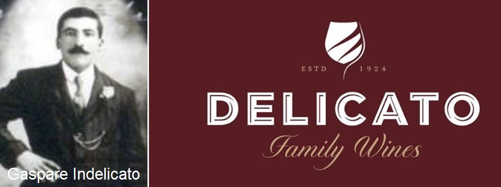 Vinos de la familia Delicato - Retrato y logo