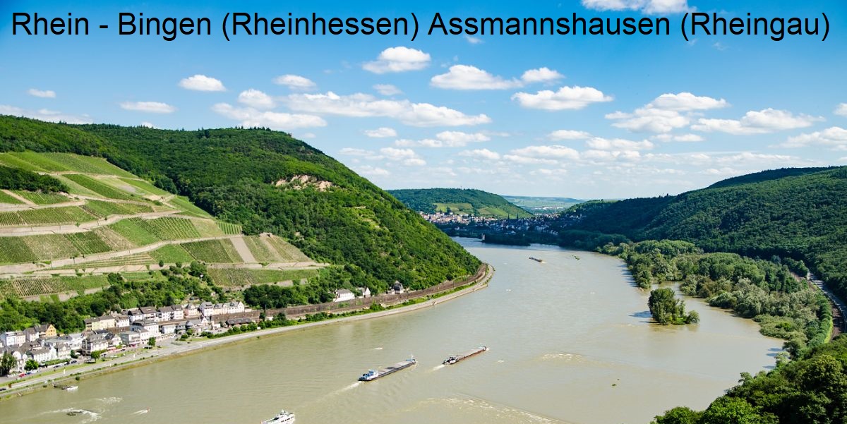Gewässer - Rhein zwischen Bingen (Rheinhessen) und Assmannshausen (Rheingau)