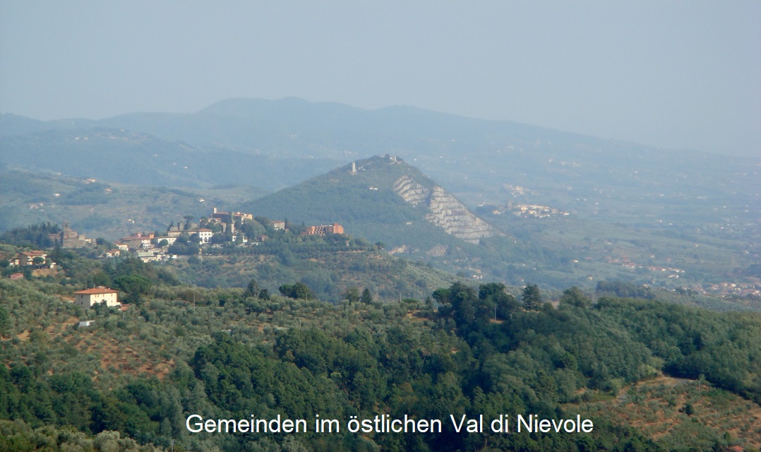 Valdinievole - Gemeinden im östlichen Teil das Val di Vienole
